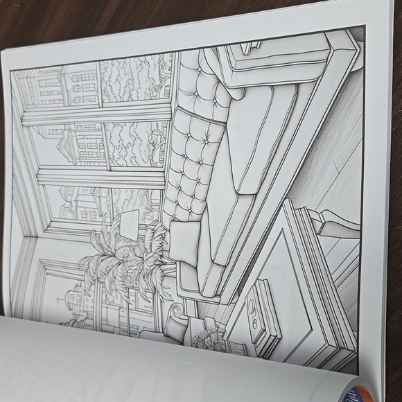 Interior Designs Coloring Book - Picture 4 of 4
